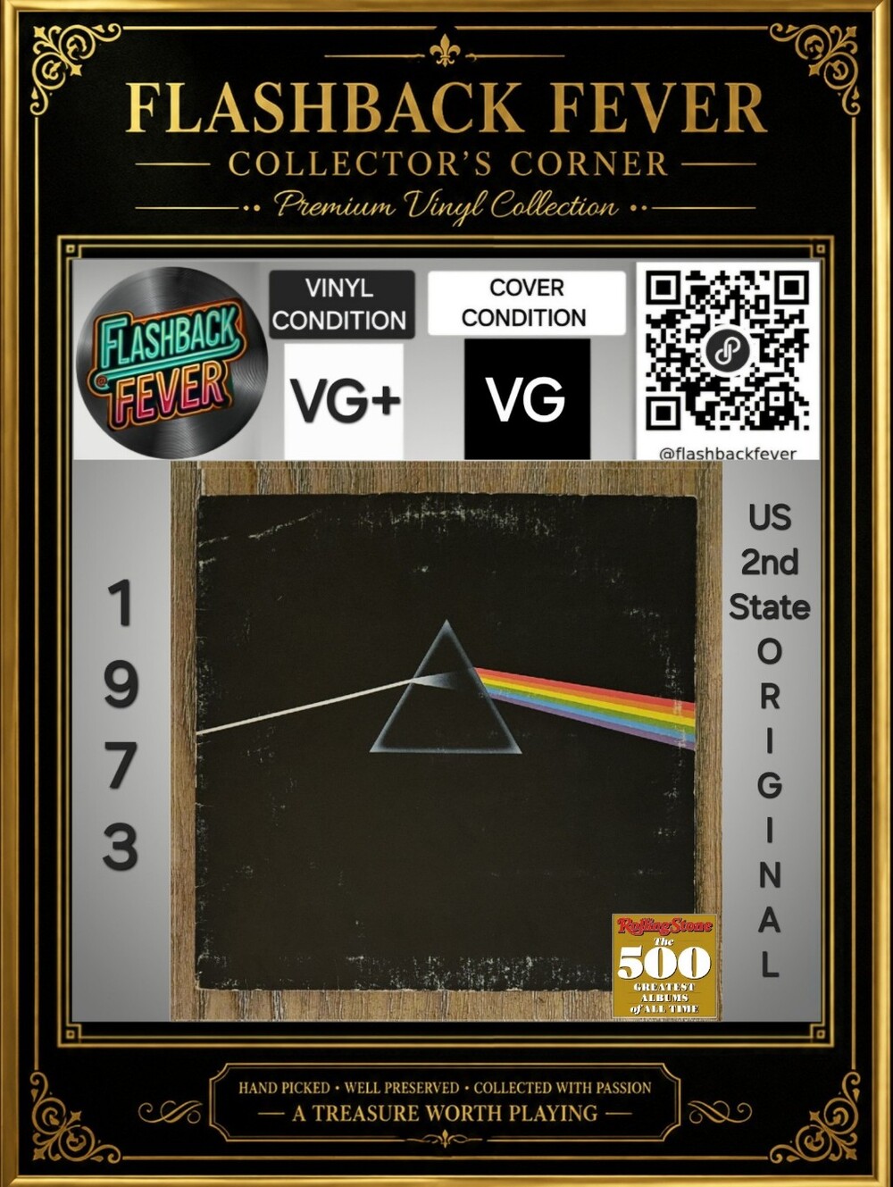 PINK FLOYD•The Dark Side Of The Moon•1973 US(#SMAS-11163)•2nd State Jacksonville - Picture 3 of 15